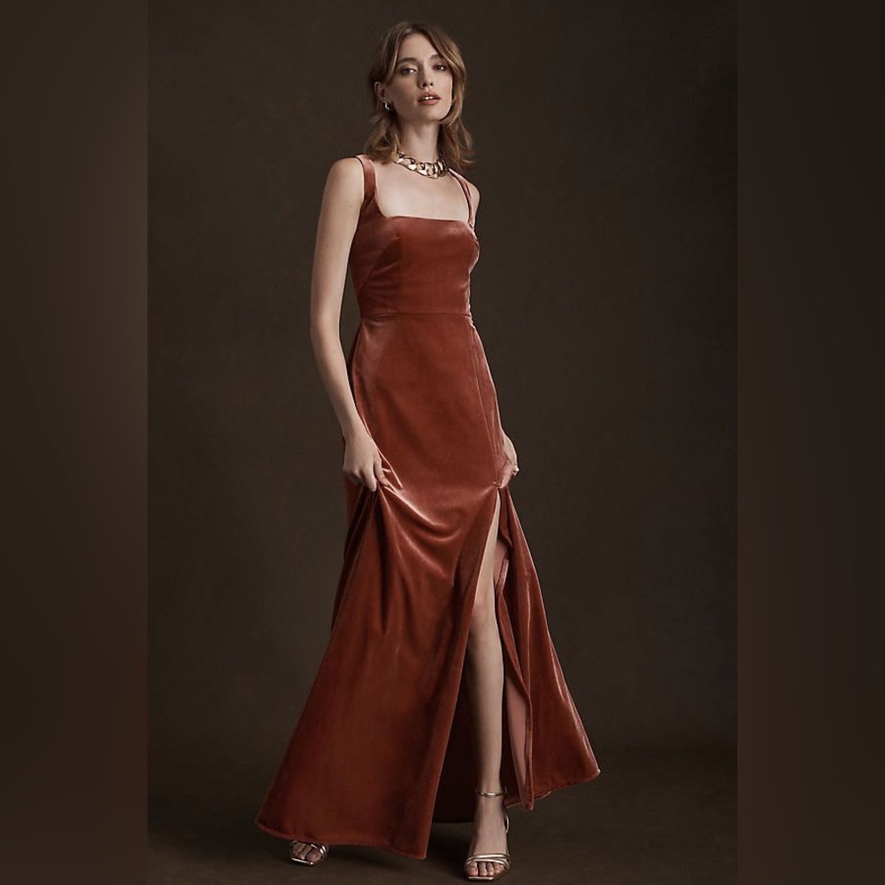 Jenny Yoo Rust Maxi Dress